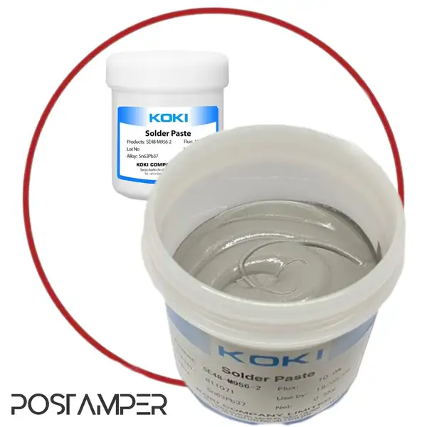 خمیر قلع 50 گرمی کوکی KOKI 63/37 ژاپنی