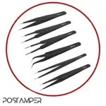 پک 6 عددی انواع مدل های پنس (سر کج،سر صاف) آنتی استاتیک thumb 1