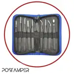 پک 9 عددی انواع مدل های پنس (سر کج،سر صاف،سر پهن و ...) آنتی استاتیک به همراه کیف نگهدارنده thumb 1